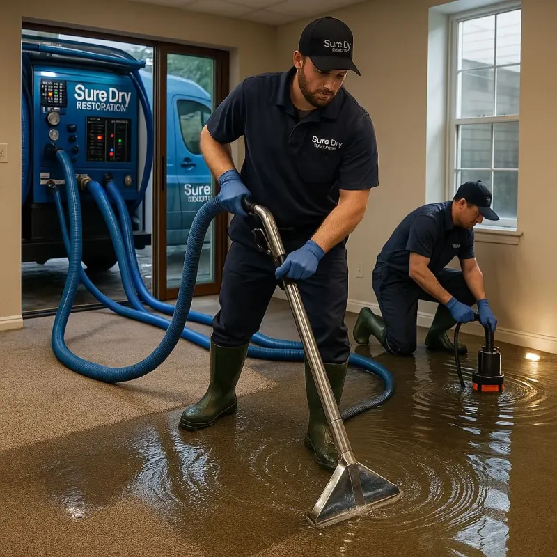 Water Extraction and Removal process in Woodbury, TN